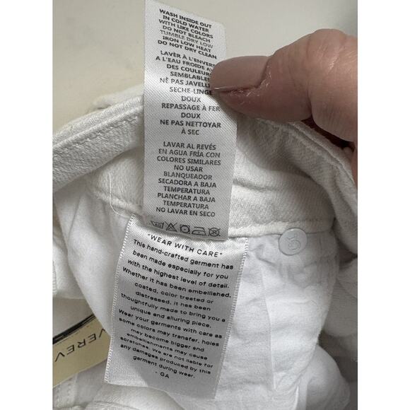 Good American Good Waist Palazzo Jeans White Wide Leg NWT Size 14 READ - Picture 7 of 11